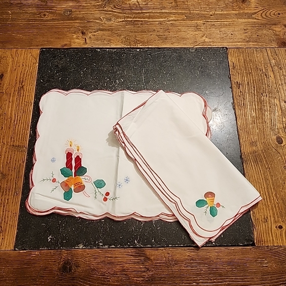 Unbranded Dining Christmas Linen Placemats 6 Eachnwot Poshmark